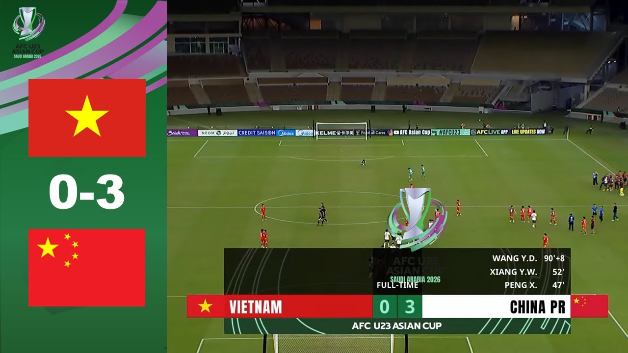 LIVE - VIETNAM vs CHINA AFC U23 Asian Cup Semi Final