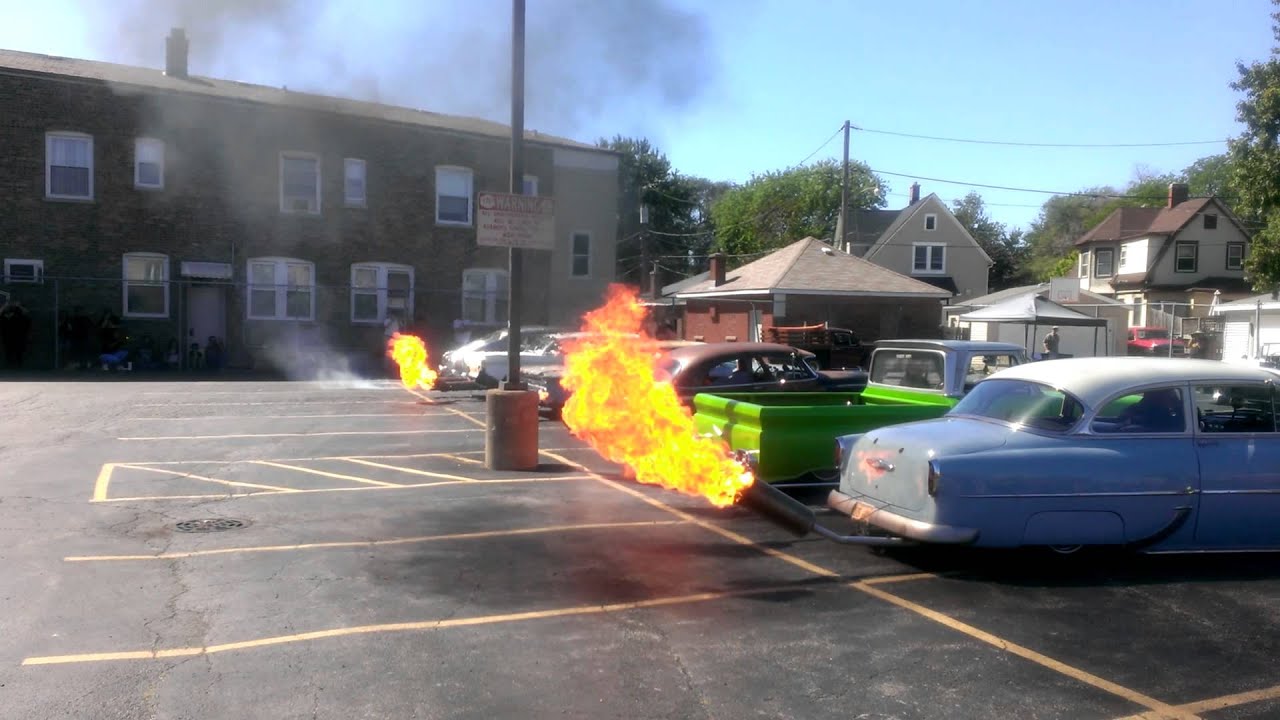 Route 66 Car Show Flamethrowers.