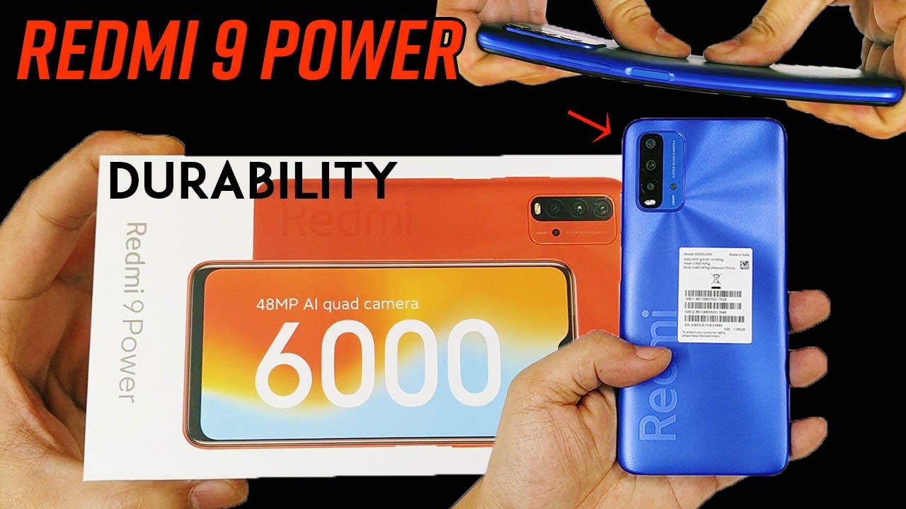 Redmi 9T | REDMI 9 POWER DURABILITY TEST - improving Or going Backward? Bend|Drop|Waterproof|Scratch