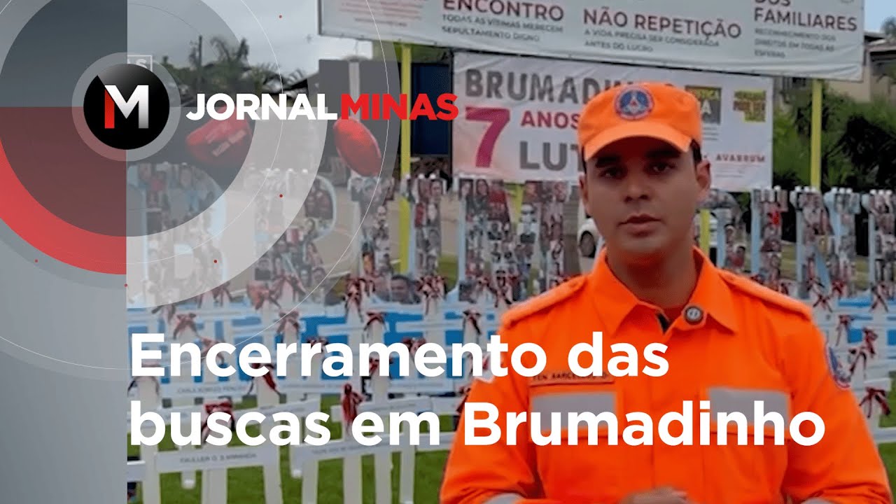 Encerramento das buscas em Brumadinho - Jornal Minas