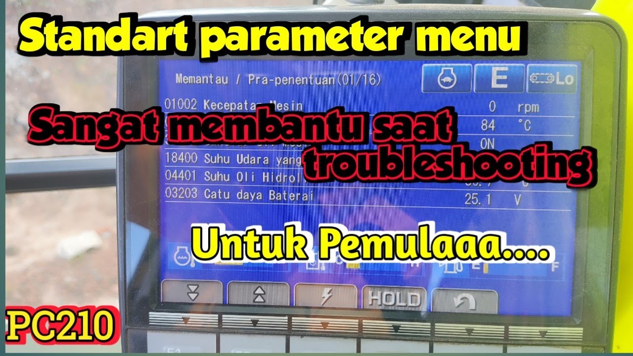 PC210 Parameter menu standart