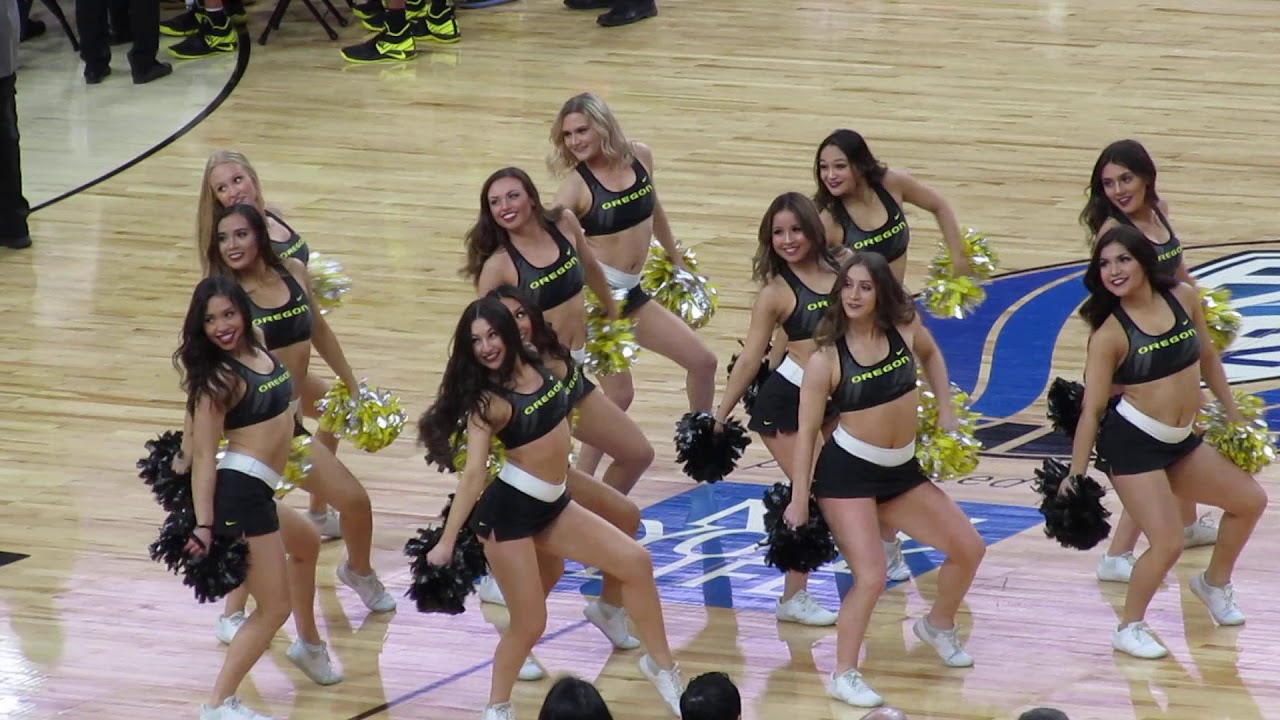 Oregon Cheer Timeout at PAC-12 Tournament 3/14/2019