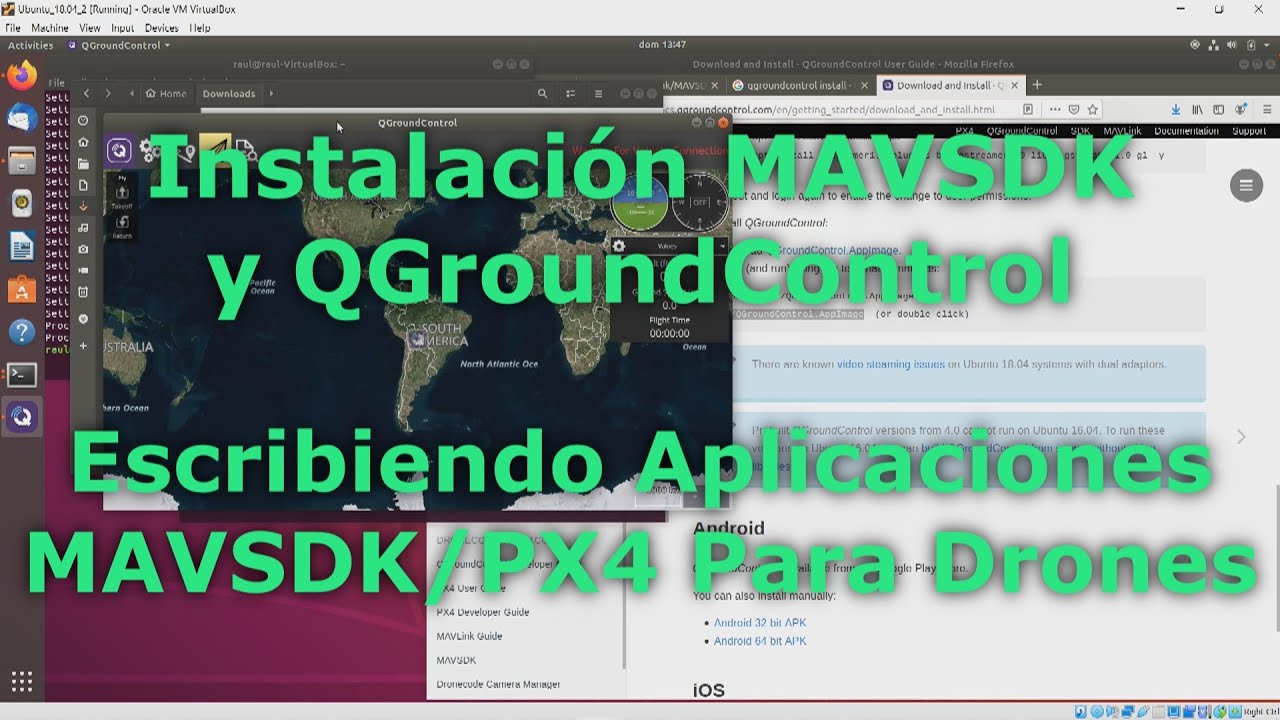 9. Instalaci&oacute;n de MAVSDK y QGroundControl (Escribiendo Aplicaciones MAVSDK/PX4 Para Drones)