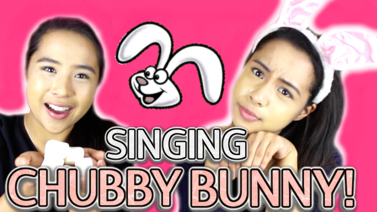 SINGING CHUBBY BUNNY! | CaleonTwins