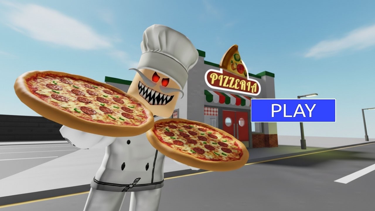 Escape Papa Pizza's Pizzeria! SCARY OBBY roblox Gameplay Walkthrough No Death 4K