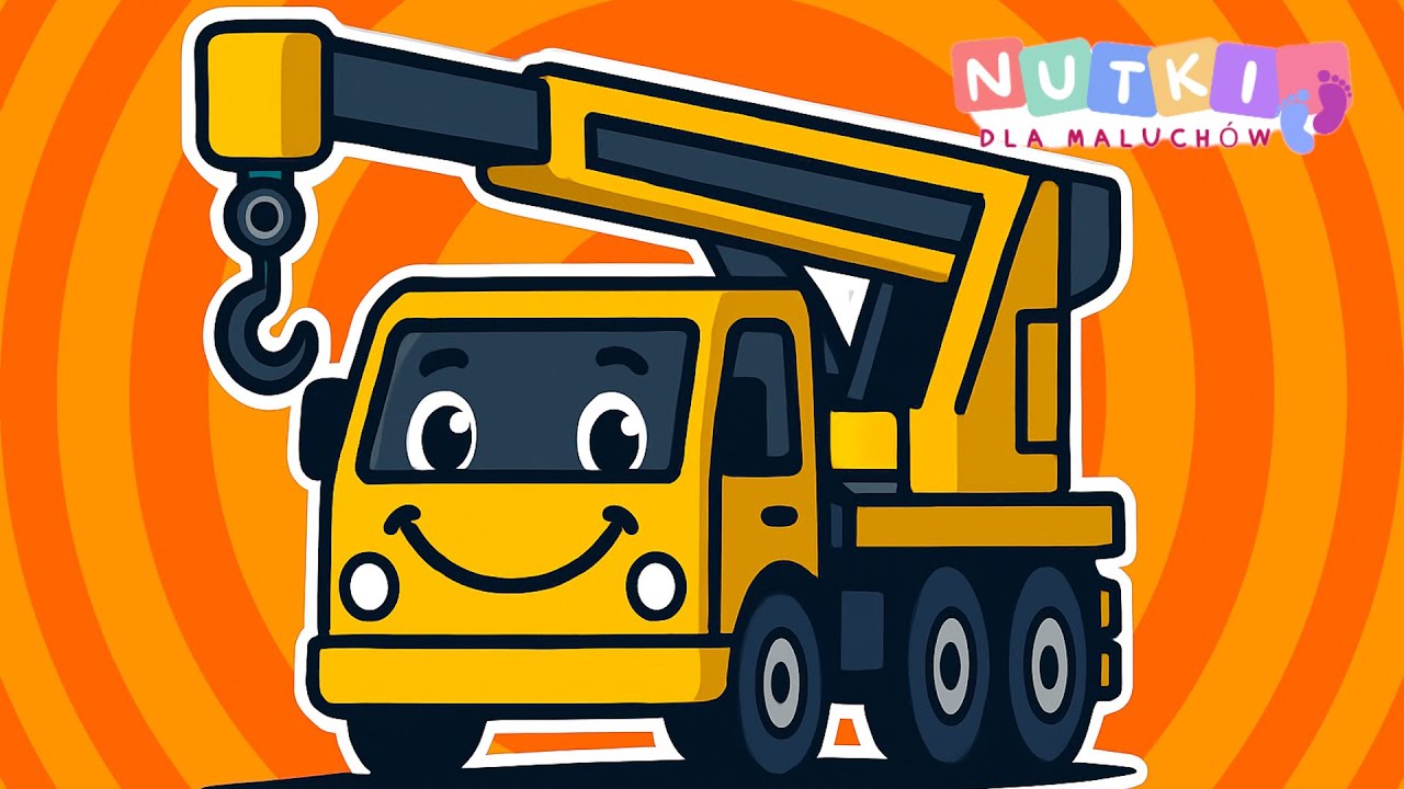 DŹWIGA DŹWIG – Wesoła Piosenka o Dźwigu dla Dzieci 🏗️ 🚧🎶| NutkiDlaMaluchów |