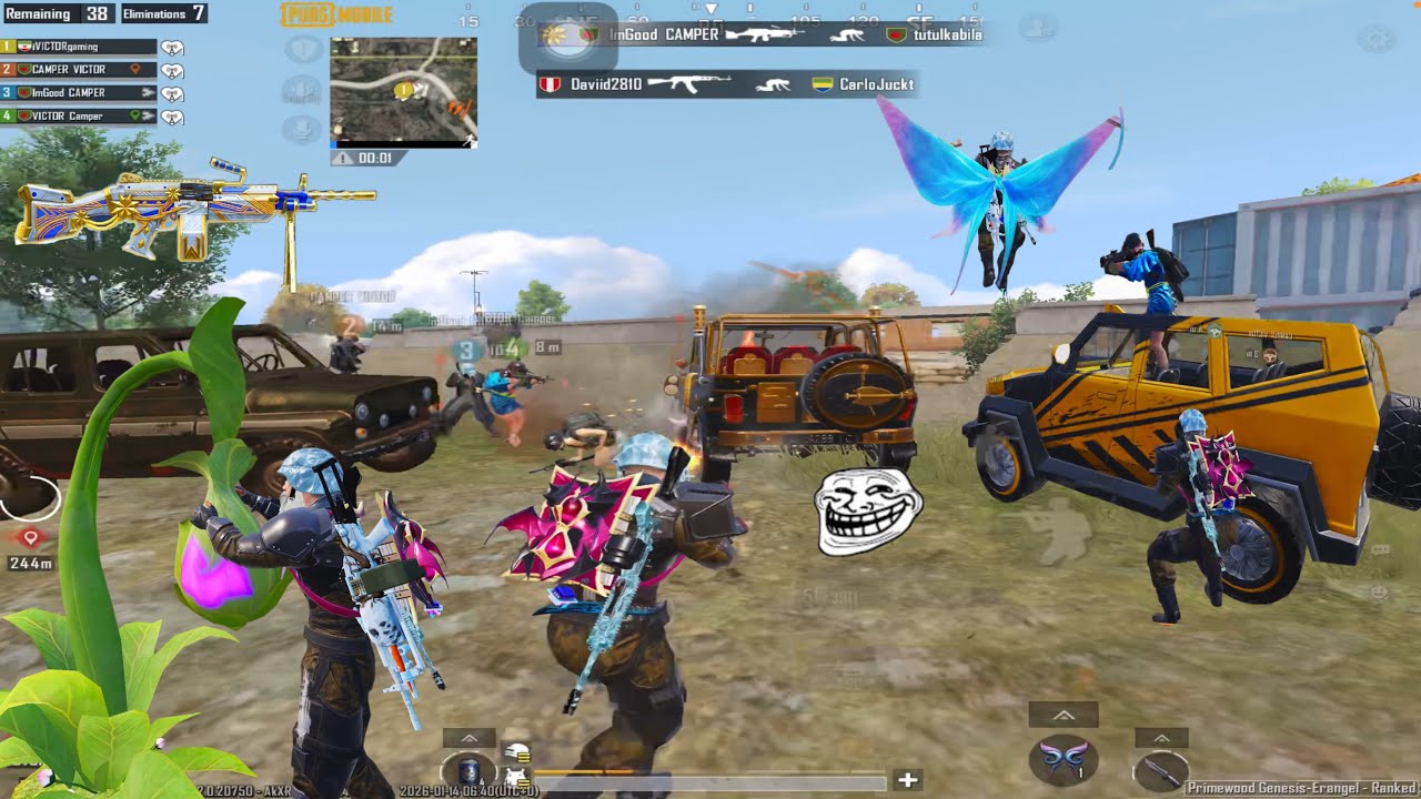 Victor M249 gang🤣PUBG Mobile wtf Moments 😂