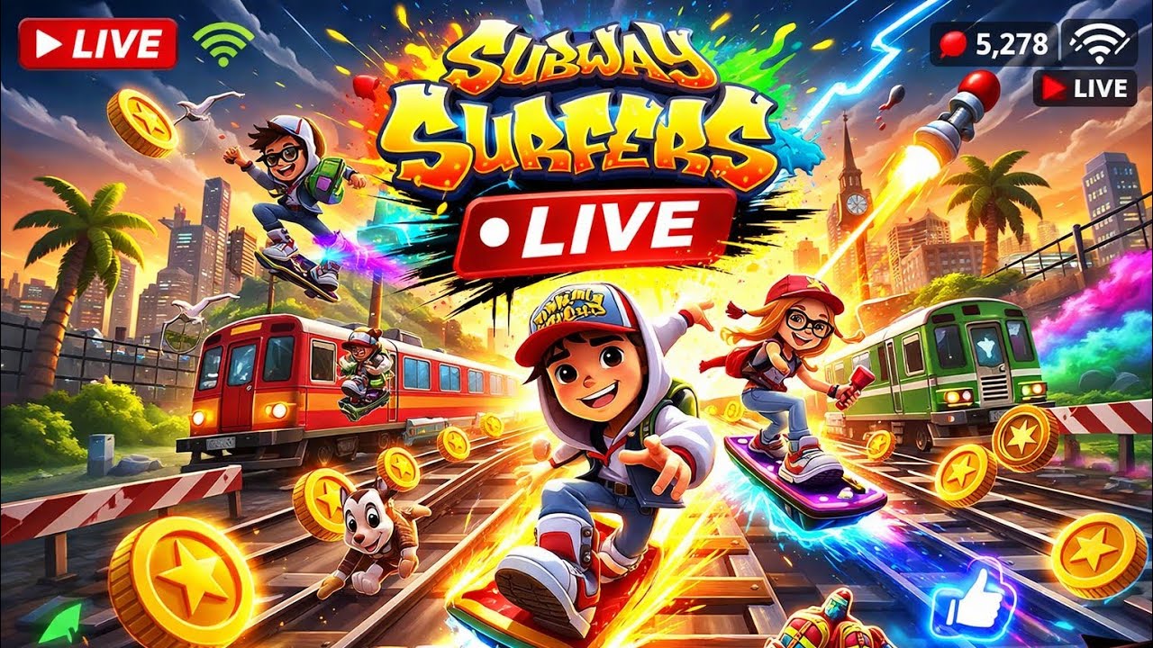 🔴LIVE Subway Surfers World Tour 🌍 | City Run High Score Challenge 🚀
