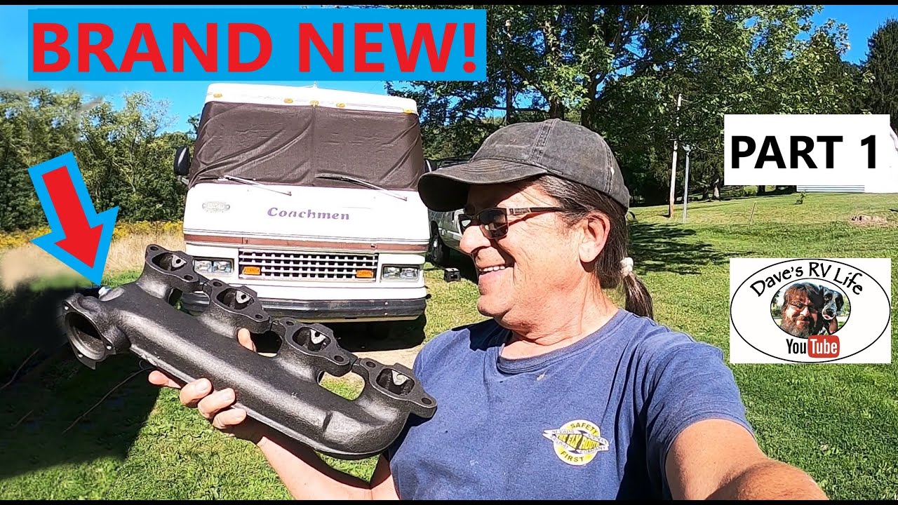 Exhaust Manifolds Leaking - Part 1 - Fixing Up The Old RV Motorhome - Repairs & Upgrades