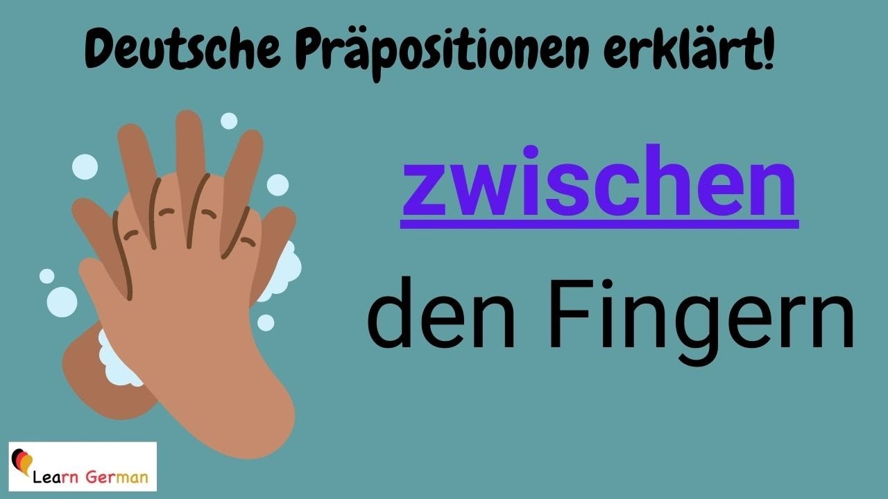 GERMAN Preposition ZWISCHEN in detail (24) -  - with examples | ZWISCHEN mit Erklärung | A1 - B1