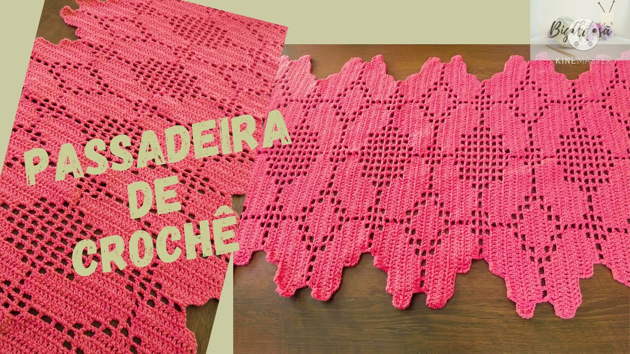 Passadeira de Crochê - FLOR DE ÁLISSO