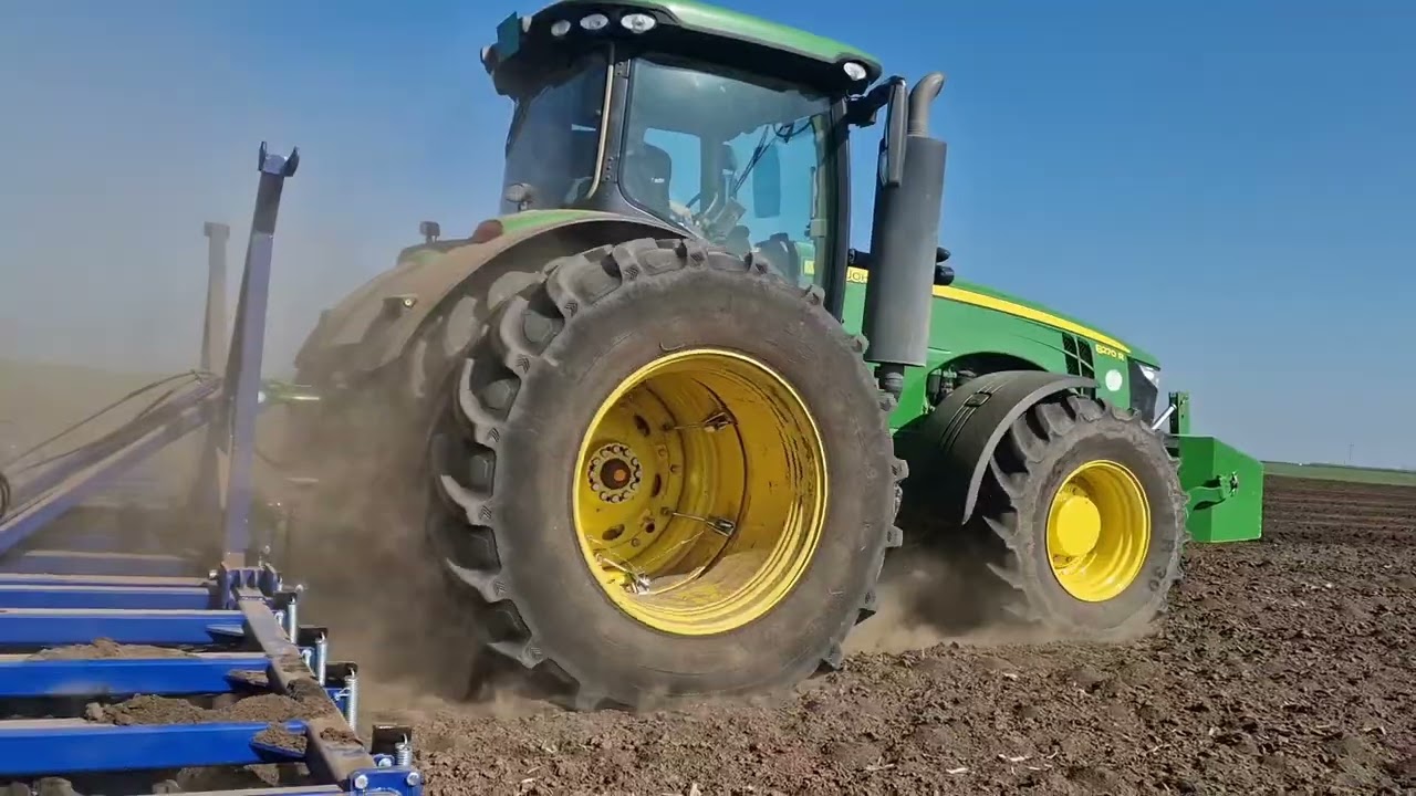 Tupanjac drljaca 9.9m / 7.7m & John Deere 8270R zatvaranje brazde