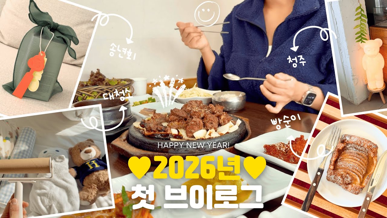 2026년 첫 브이로그🐎 | 집들이, 청주 맛집 투어, 창원 치킨 맛집, 크리스마스 소품 정리하기, 세탁기 교체