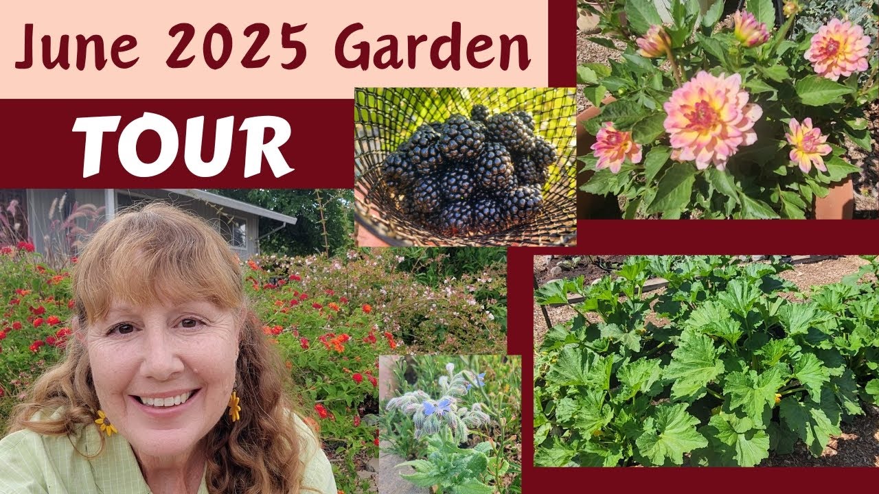 June 2025 Garden TOUR ~ Veggies, Fruits, Flowers, & New Farm PETS!