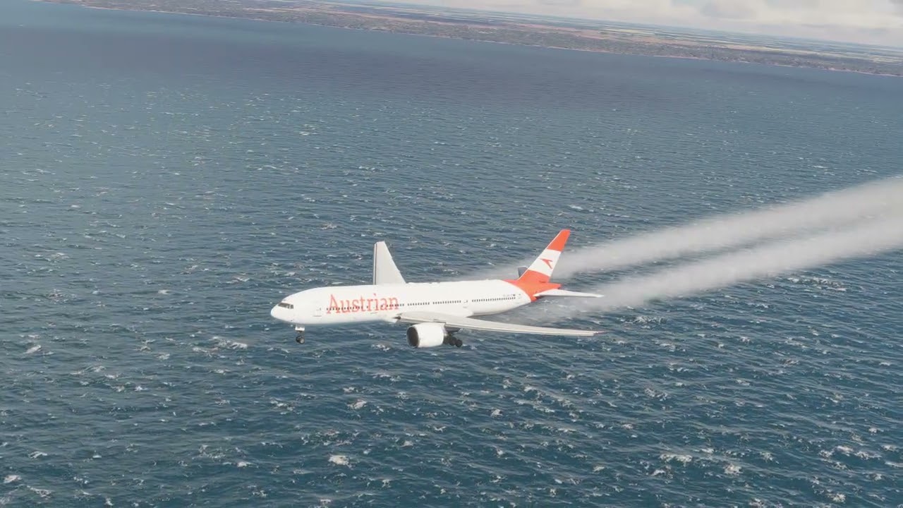 Самая страшная посадка самолета: Boeing 777 Austrian Airlines в аэропорту Мобила