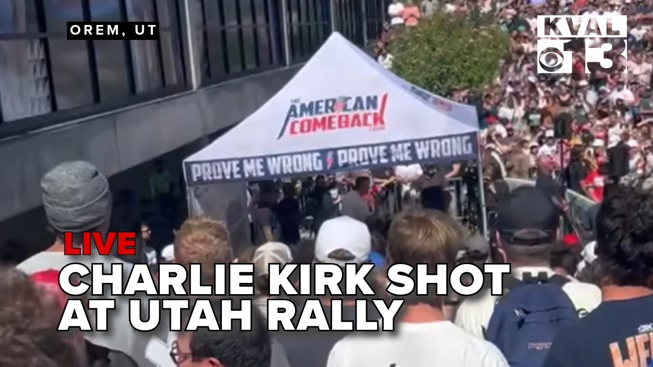Charlie Kirk shot at Utah Valley University, suspect in custody