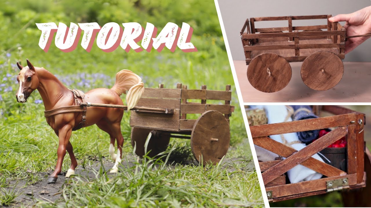 Tutorial | Miniaturowy wóz do koni Breyer, Collecta, Schleich | Scenografia 