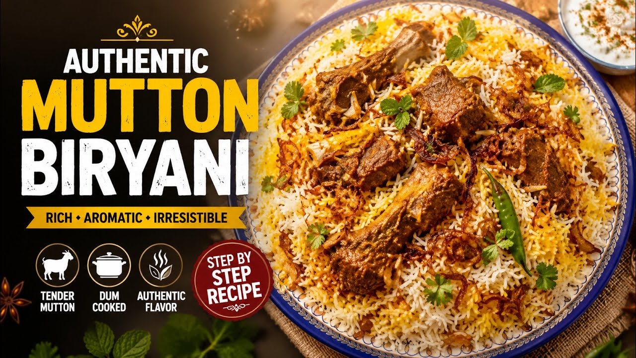 Authentic Mutton Biryani | Homemade Masala | Biryani Recipe | Must Try @TheRasoiChannel 