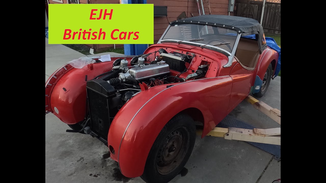 Реставрация Triumph TR2 1955 года. Деталь 36-F: Крышка капота, также известная как складной верх.