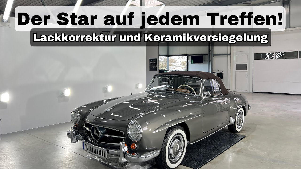 FIRST WASH Mercedes 190 SL || HIGHEND Car Detailing + Keramikversiegelung || PS Car Garage