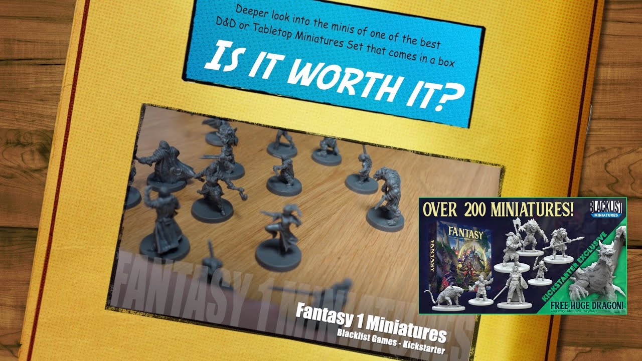Fantasy Series 1 Miniatures by Blacklist. Looking at EVERY SCULPT in the 200 minis mega-box
