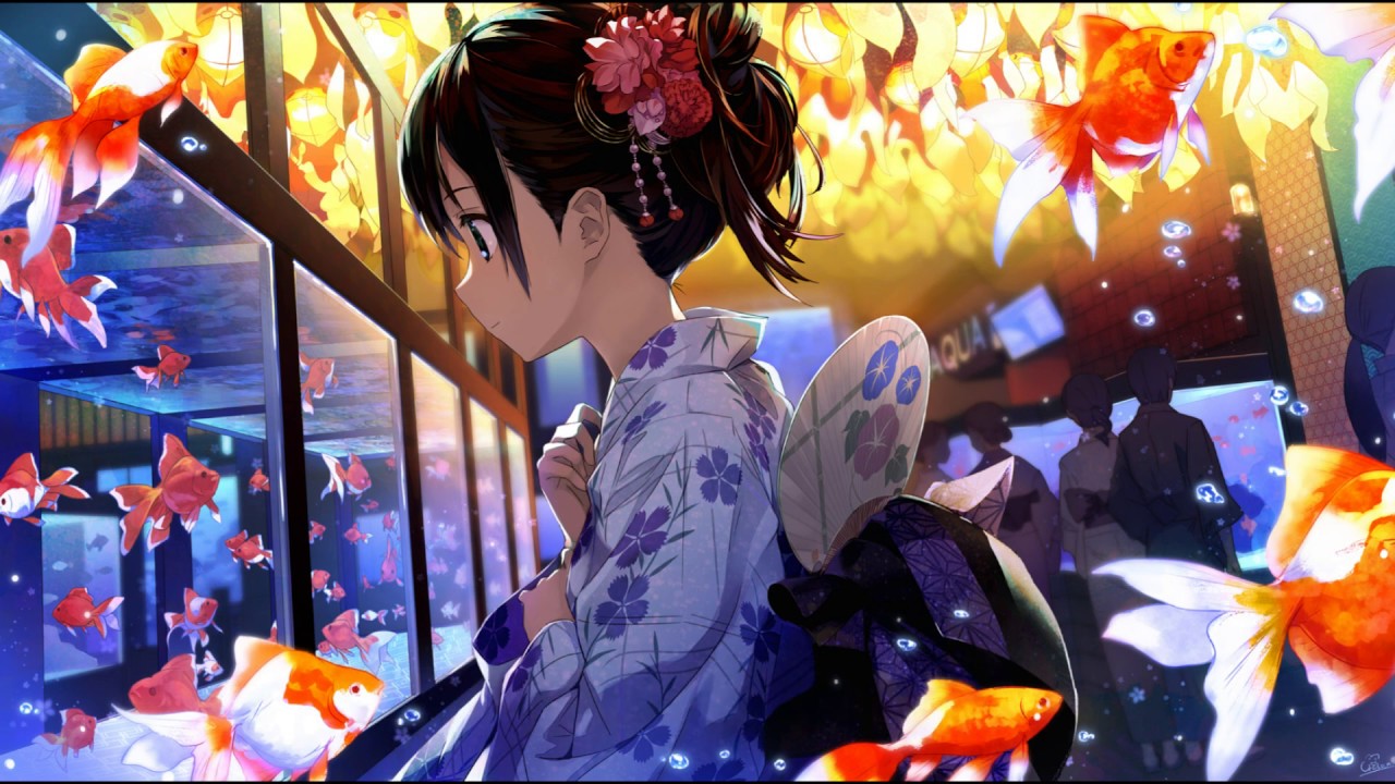 「Nightcore」&rarr; 像魚 - (Lyrics)