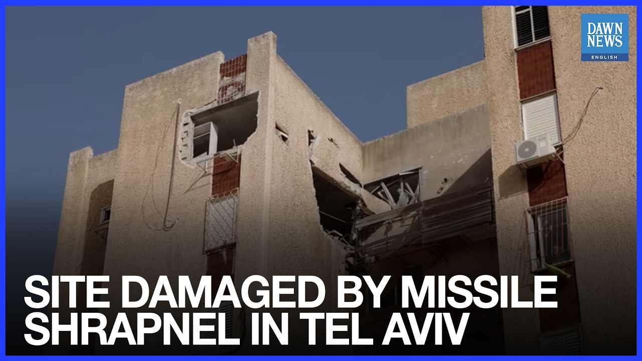 Israelis Wake Up To Site Damaged By Missile Shrapnel In Northern Tel Aviv | Iran US Israel