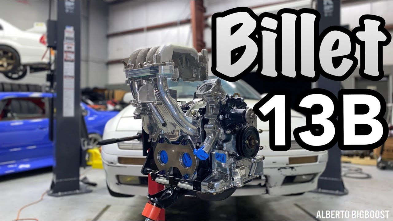 13B RACING ENGINE GETS BILLET RACING PARTS!