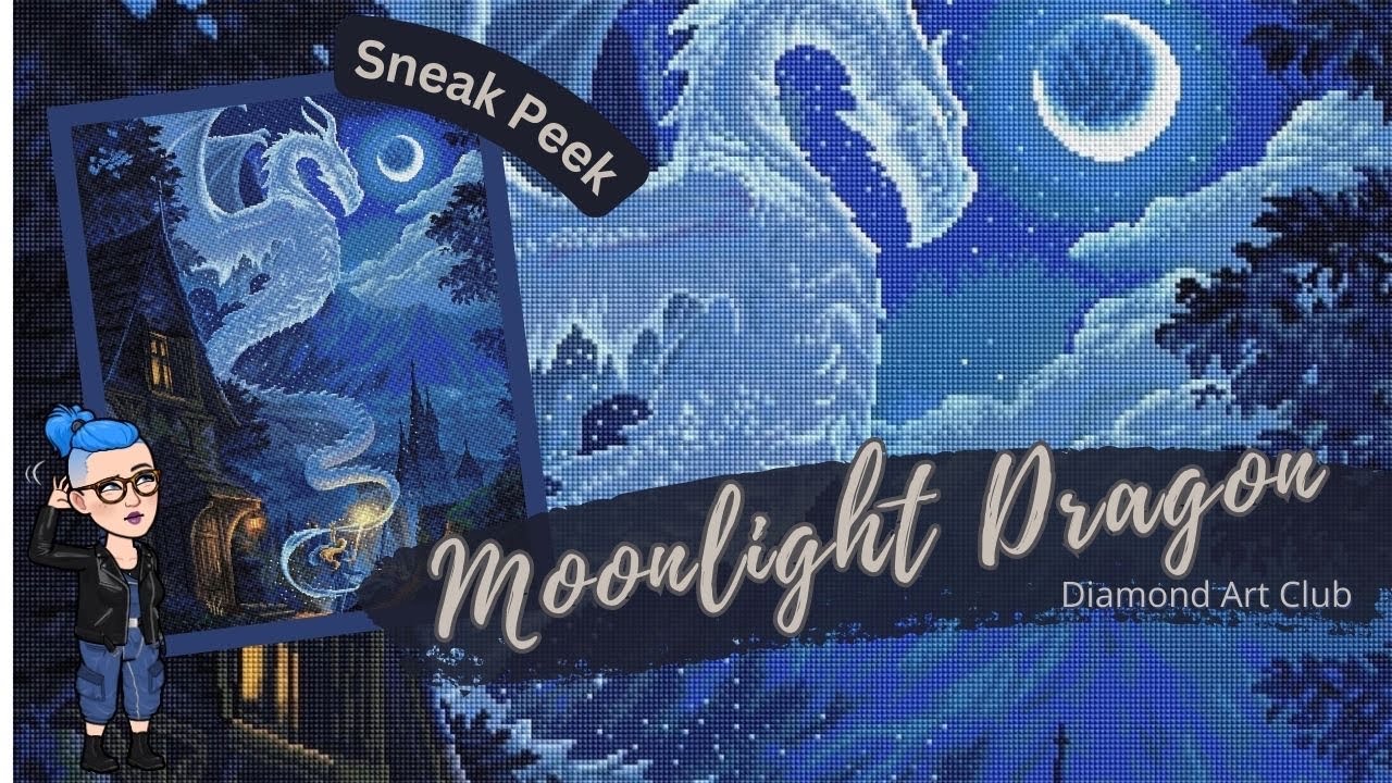 Sneak Peek | Moonlight Dragon - Yasu Art Studio | Diamond Art Club 
