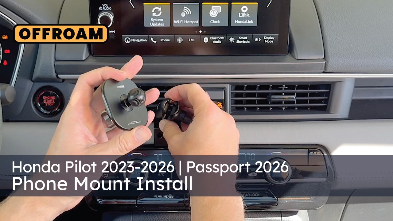 Honda Pilot 2023-2026 | Passport 2026 Phone Mount Install - by OFFROAM