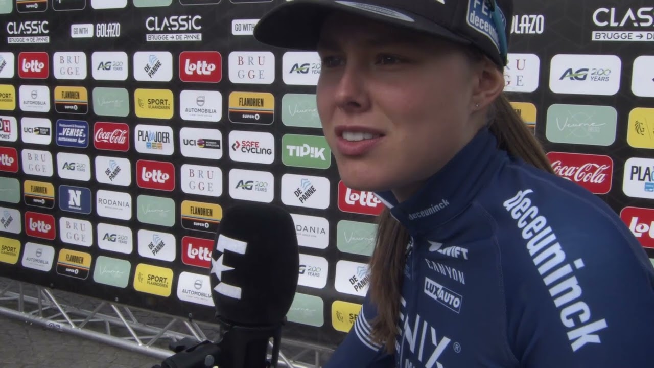 Julie De Wilde - Interview at the start - Classic Brugge-De Panne 2024