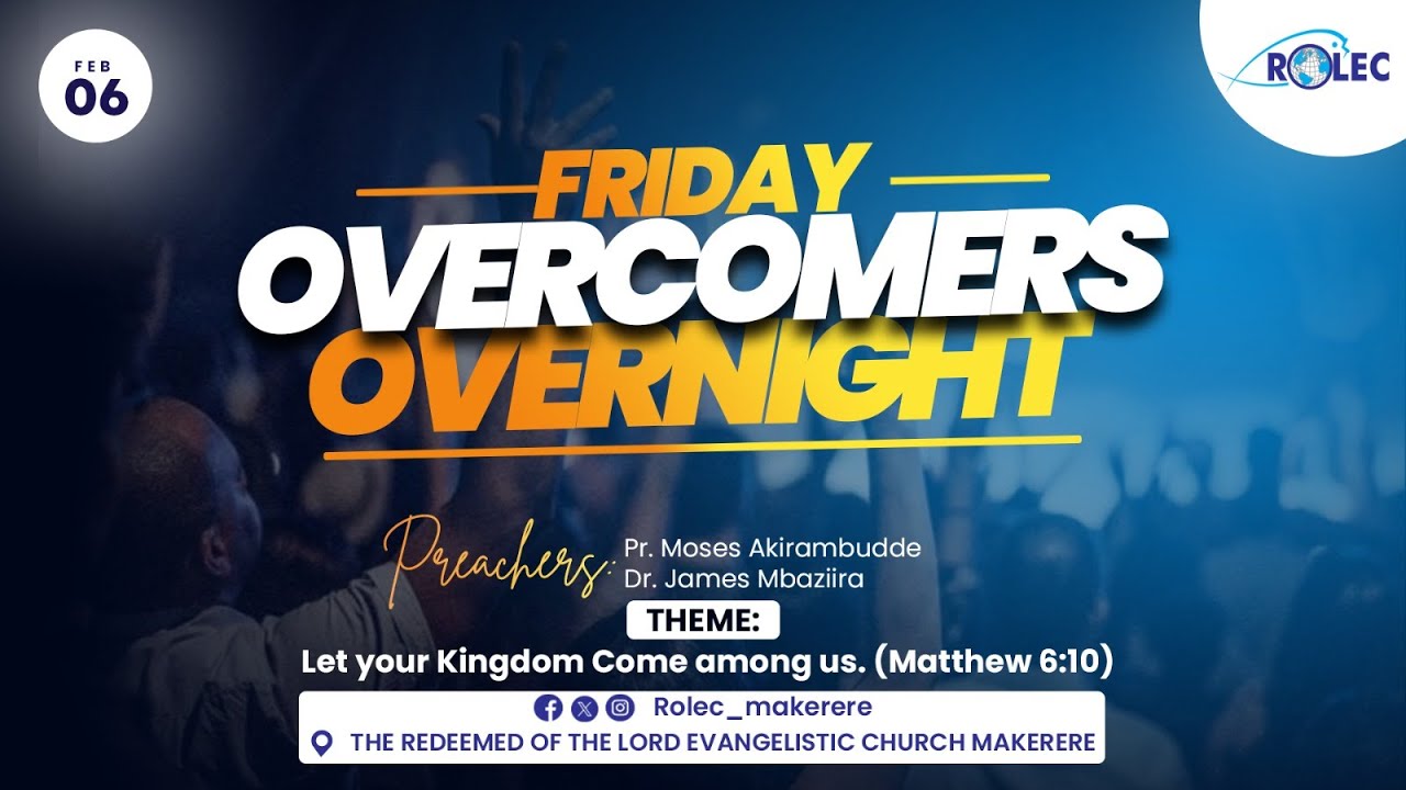 REDEEMED  OVERNIGHT LED BY THE OVER COMERS  6TH /  FEB  /  2026