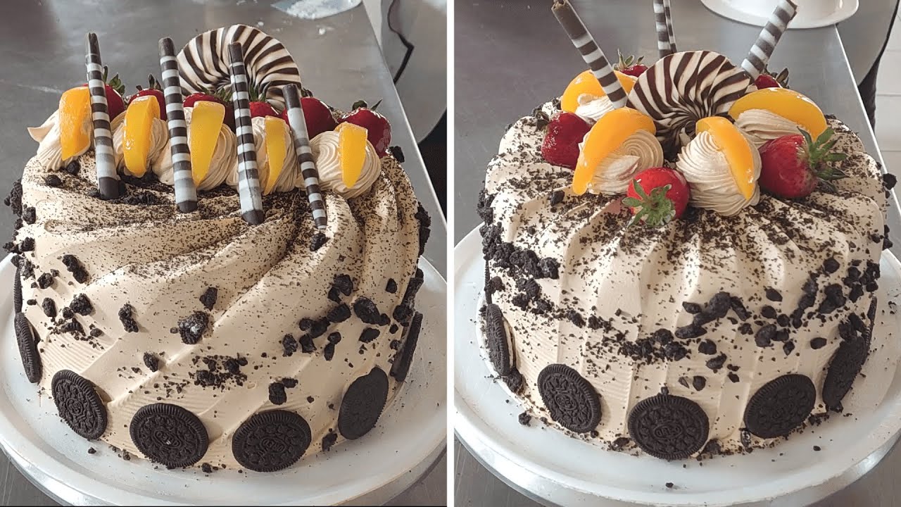 2 maneras de como decorar pasteles con galletas OREO | Como decorar tortas con galletas OREO