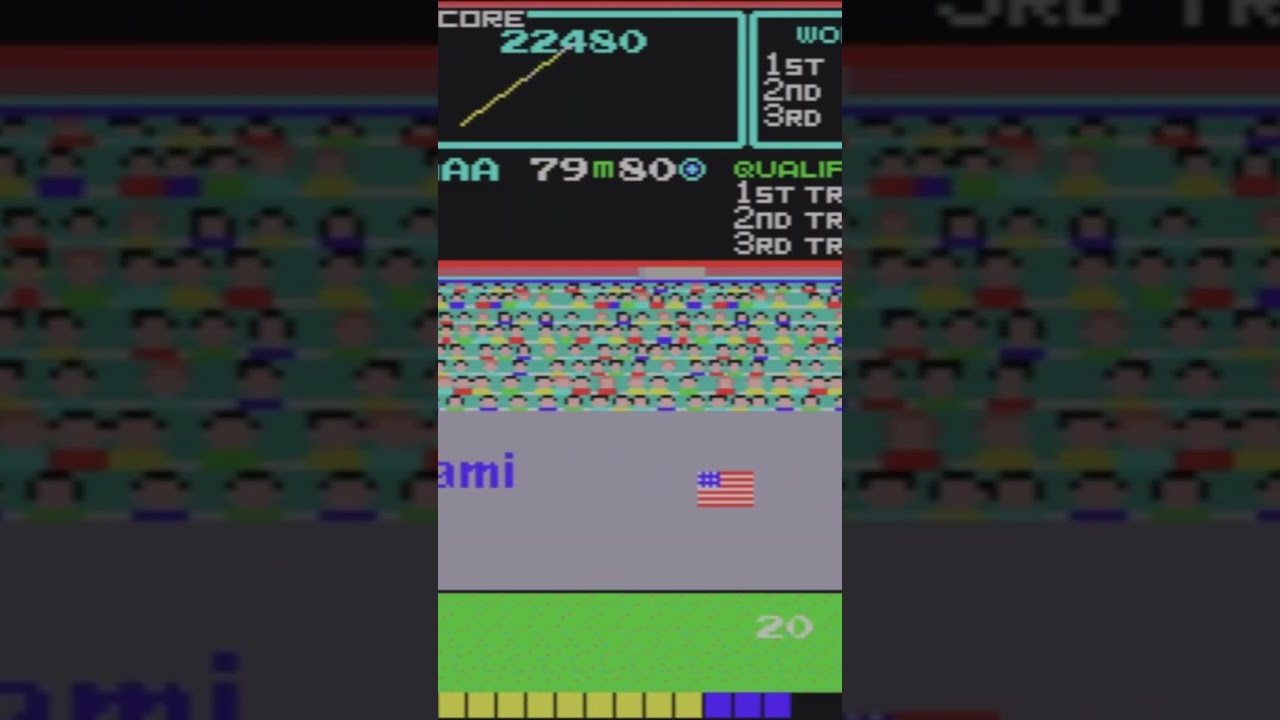 Track & Field 1983 - Javelin Hits Bird
