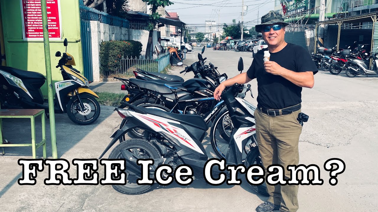 Motorbikes for Rent in Angeles City PLUS How to Get FREE Ice Cream!