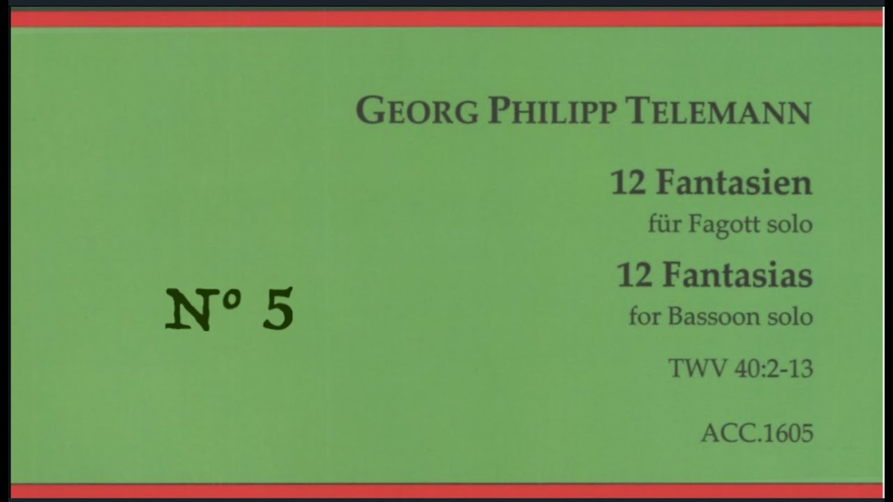 Telemann, Georg Philipp: Fantasia N° 5
