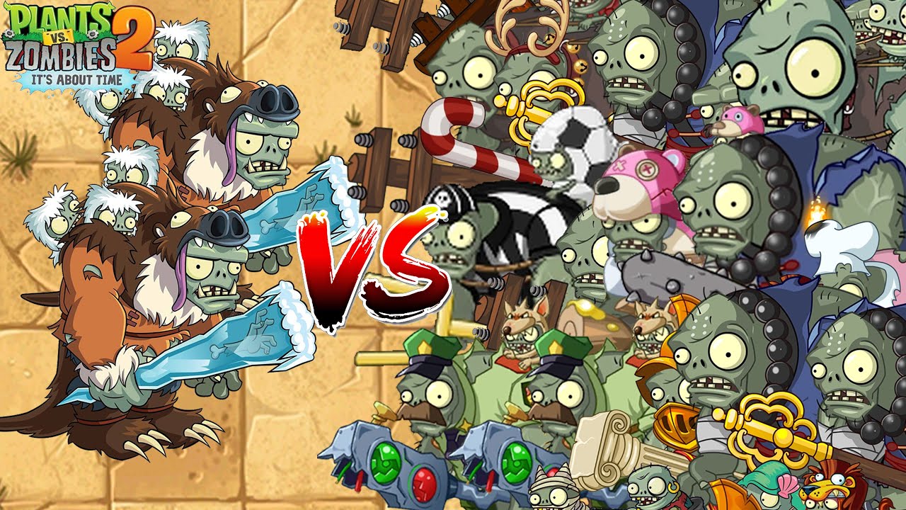 PvZ 2 Tournament Gargantuar- Couple Sloth Gargantuars Vs 32 Couple Gargantuar Zombie Teams?