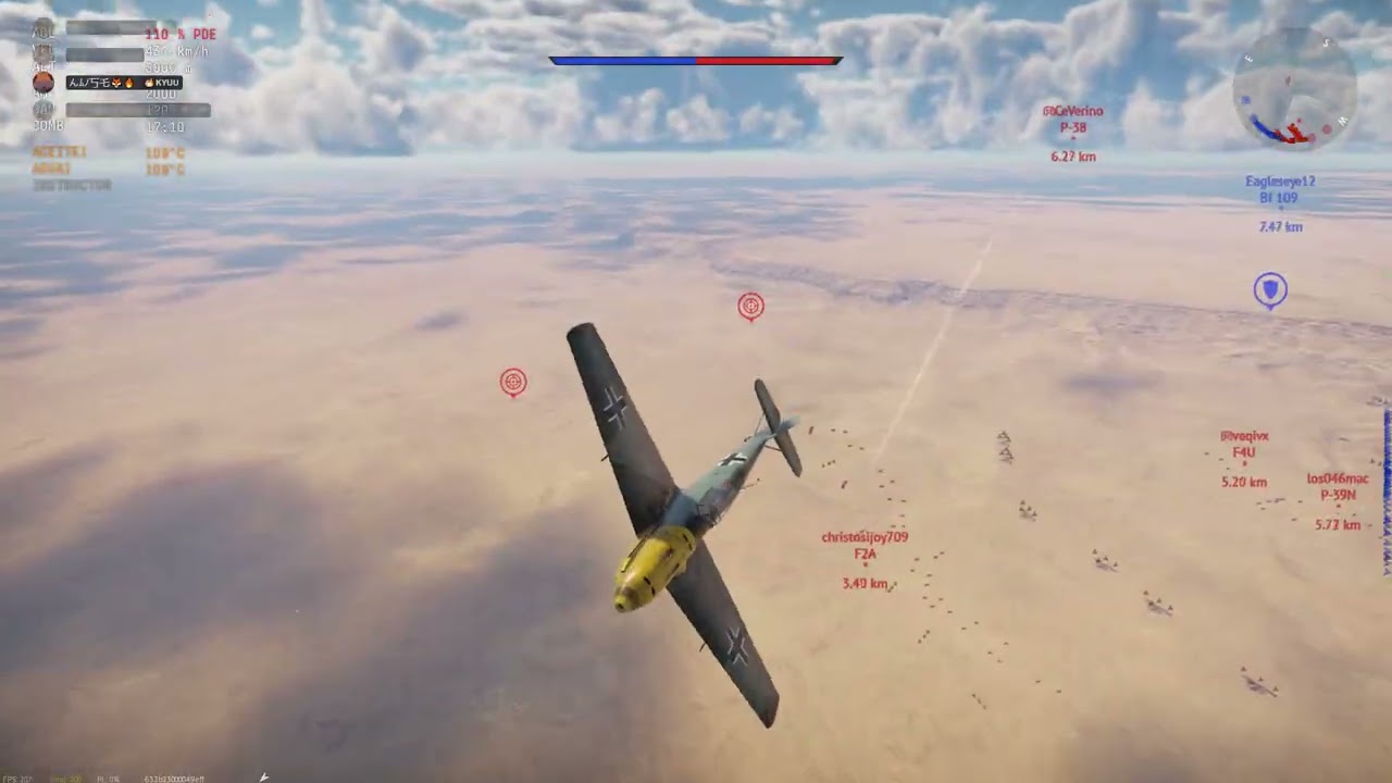 War Thunder aereas realista BF 1009 E3