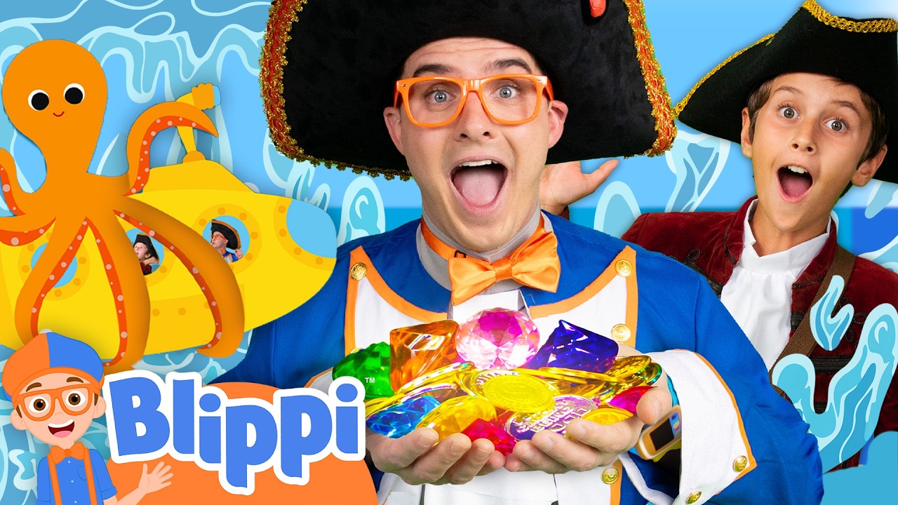 Blippi Goes on a Boat Treasure Hunt! ⛵