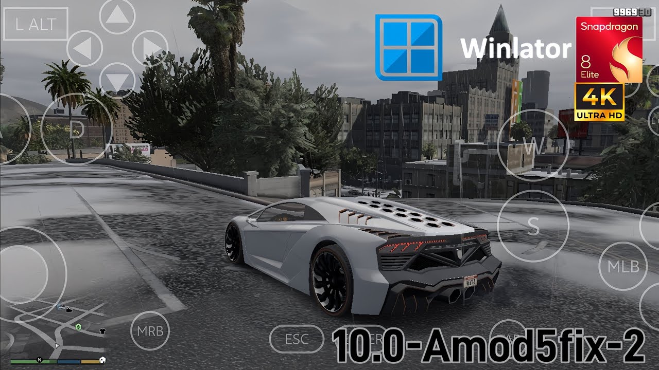 GTA V Complete Setup Winlator With Graphics Mods Cheat Code | All in One Setup For 8Elite Devices