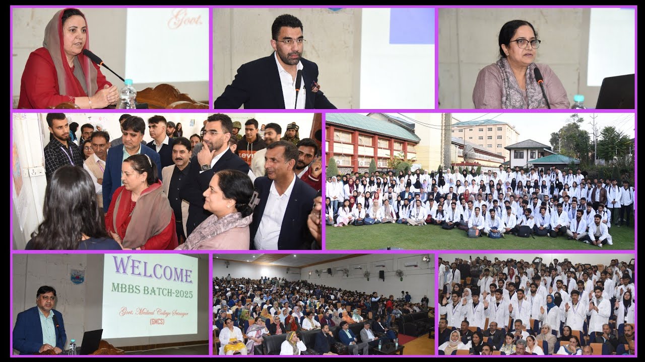 Sakeena Itoo addresses White Coat wearing ceremony of new MBBS batch at GMC Srinagar