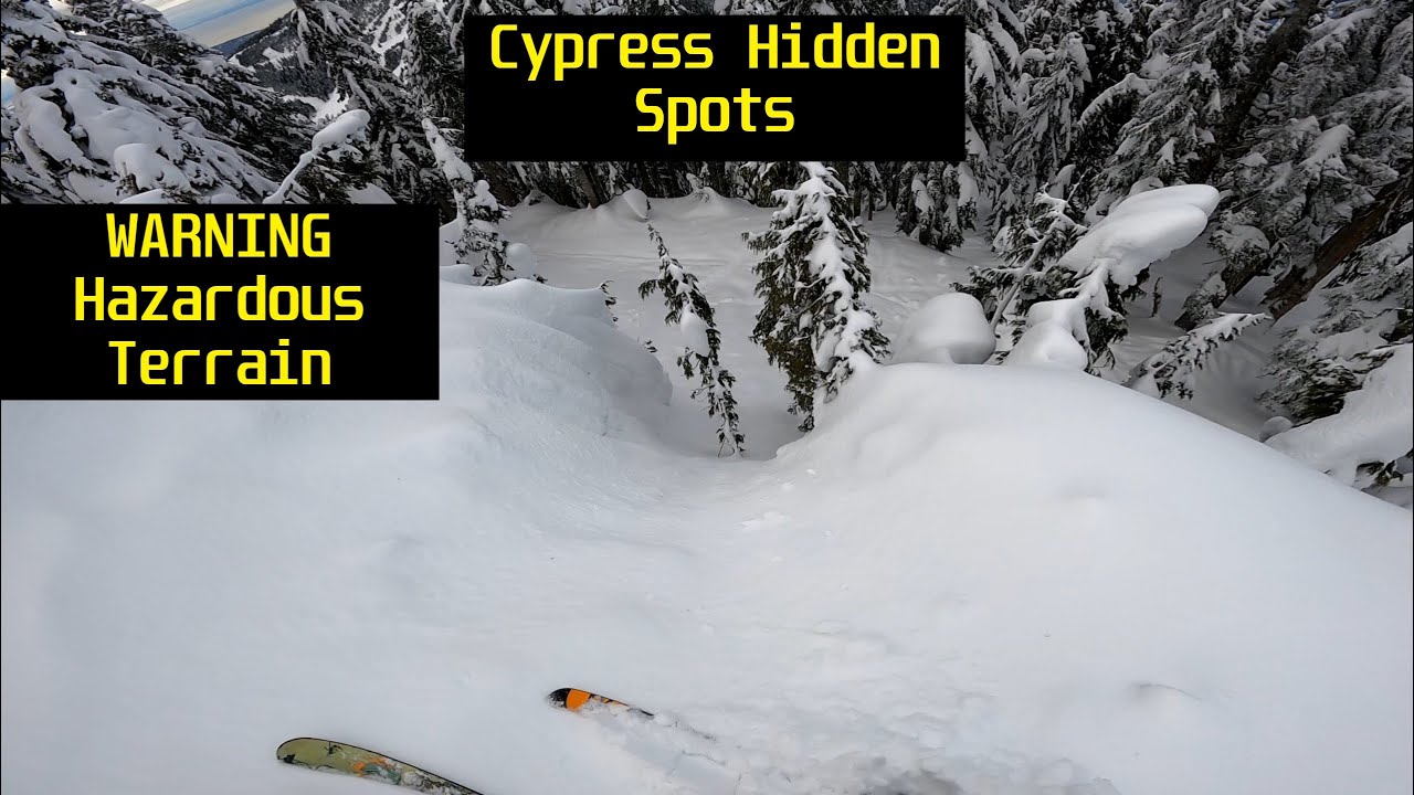 CYPRESS SPOTS GUIDE, Trees, Chutes, Cliffs.