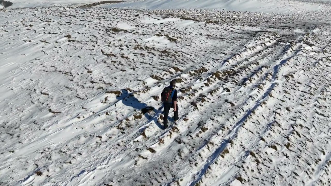 Great Whernside on snowy day