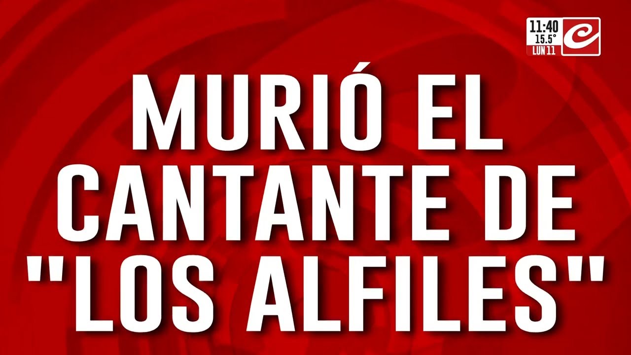 Dolor en el mundo de la música: murió el cantante de 