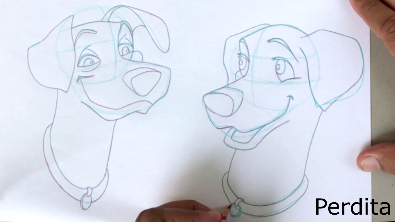 Cartoon Drawing - 101 Dalmatians - Part 1