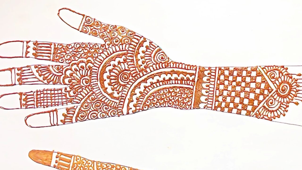 Simple and unique mehndi design || back hand mehndi design 😍 👌 