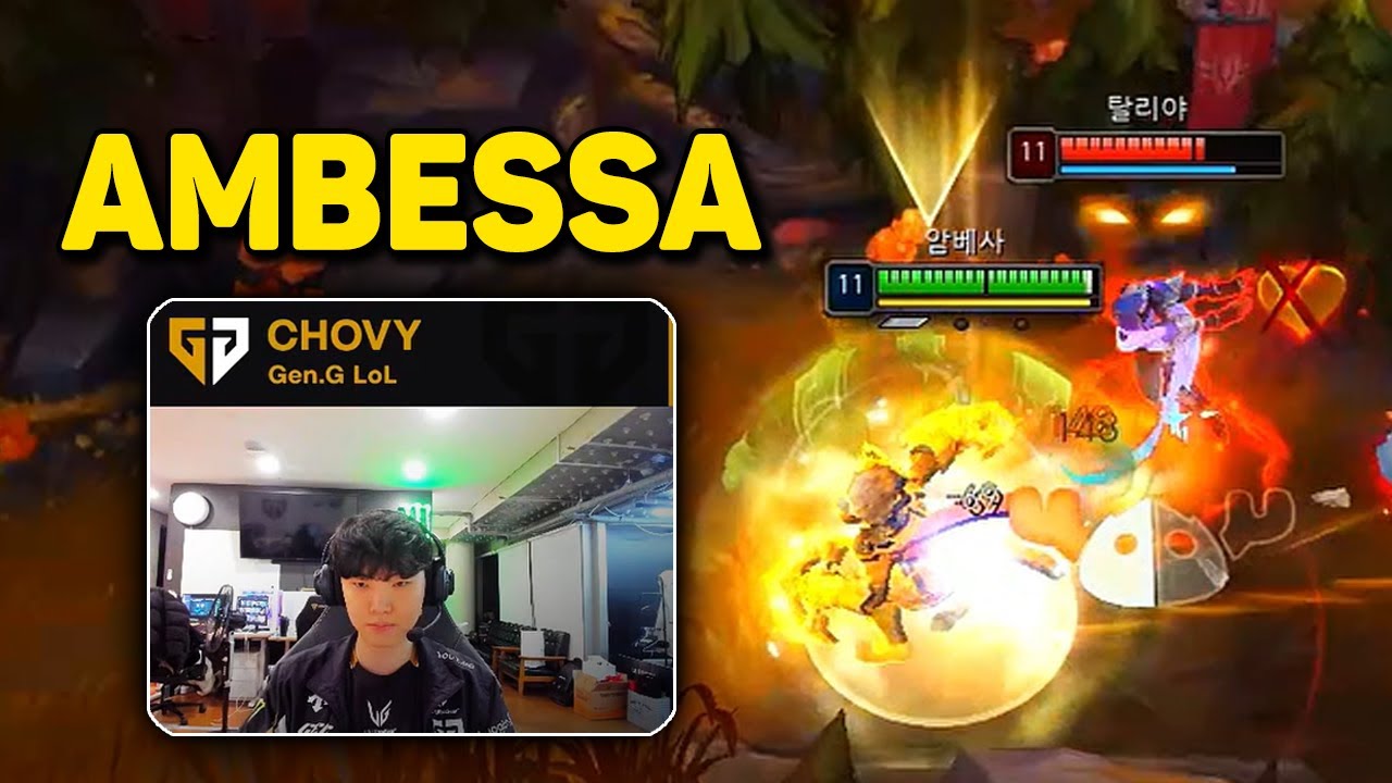 Gen Chovy Stream Smurfing KR Challenger With Ambessa Engsub
