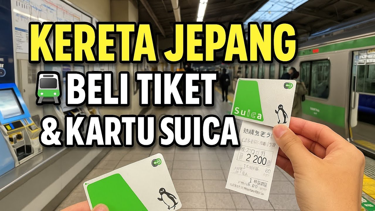 Cara Naik Kereta Jepang 🚆 Beli Tiket & Buat Kartu Suica Teikiken Gampang Banget!