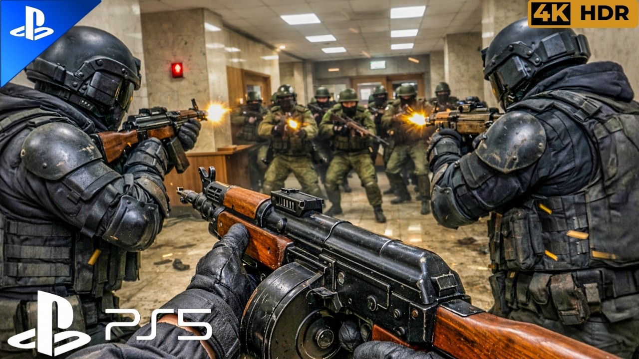 (PS5) ATTACK ON KGB HQ | REALISTIC ULTRA GRAPHIC GAMEPLAY [4K60FPS HDR] Call of Duty Cold War