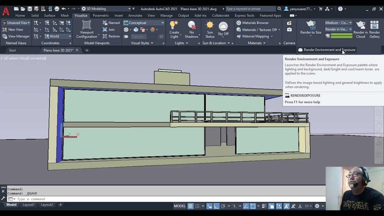 Configuración práctica de parámetros de Render rápido en AutoCAD.